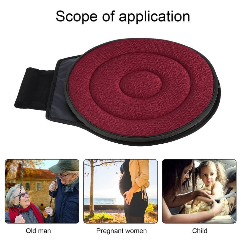 360° Draaibaar Zitkussen - Memory Foam Draaischijf voor Auto & Kantoor 40cm