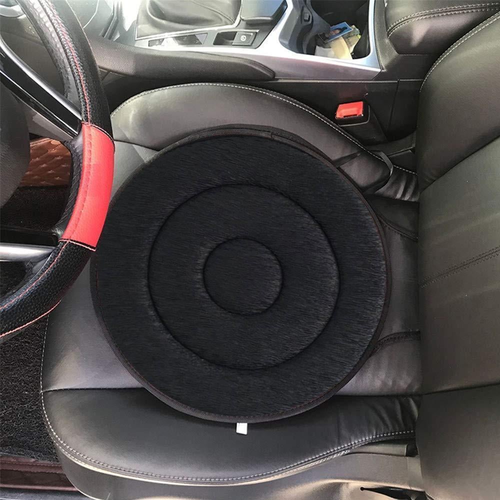 360° Draaibaar Zitkussen - Memory Foam Draaischijf voor Auto & Kantoor 40cm