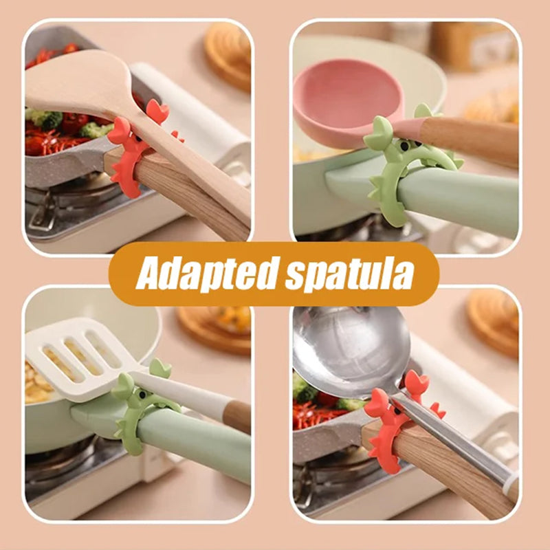 🦀Krabbenbestekhouder — met één hand te gebruiken, spatbestendig en hittebestendig. Zo blijft je keuken netjes — haal hem nu snel in huis! ✅