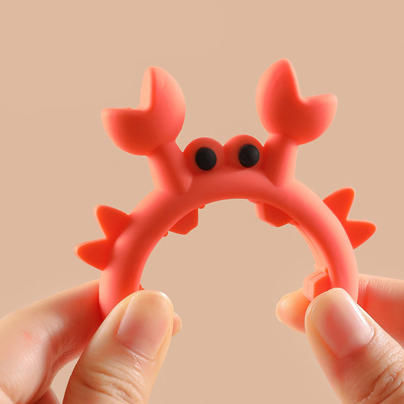 🦀Krabbenbestekhouder — met één hand te gebruiken, spatbestendig en hittebestendig. Zo blijft je keuken netjes — haal hem nu snel in huis! ✅