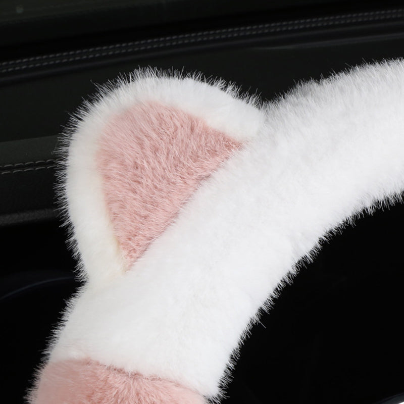 🎅 Antislip Zachte Kattenoren Pluche Stuurwielhoes