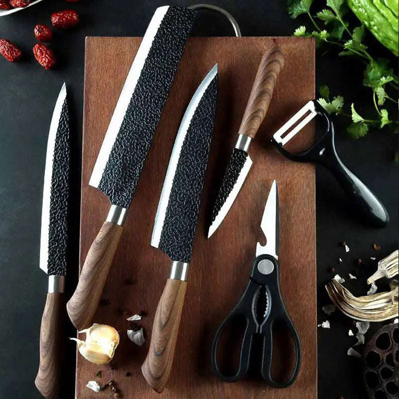 🎅Hete Verkoop 50% korting 💥Professionele roestvrijstalen keukenmessenset