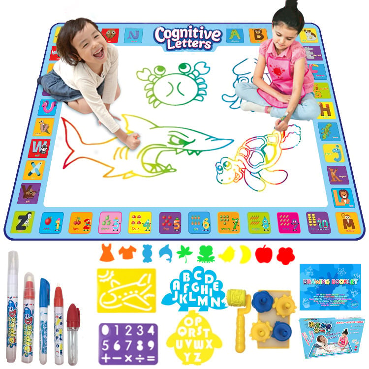 🔥Laatste Dag Aanbieding 50% KORTING🎁Water Tekenmat, Aqua Schilder- en Tekenmat Zonder Geknoei – Leerzaam Speelgoed voor Kinderen