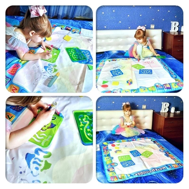 🔥Laatste Dag Aanbieding 50% KORTING🎁Water Tekenmat, Aqua Schilder- en Tekenmat Zonder Geknoei – Leerzaam Speelgoed voor Kinderen