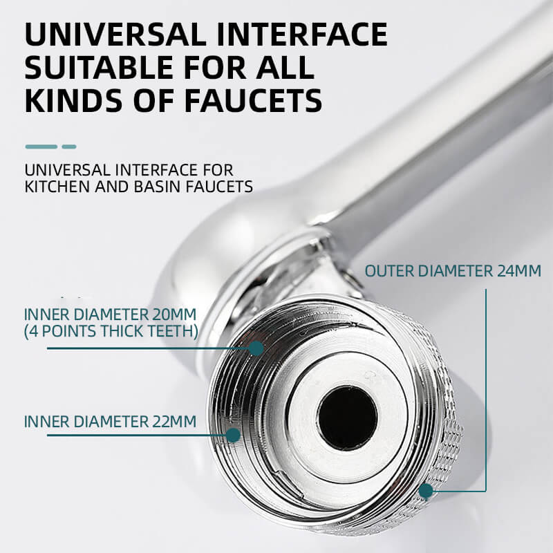 Multifunctioneel Universeel Spatwaterdicht Schuimend Spatfilter Uitbreiding Tapkraan