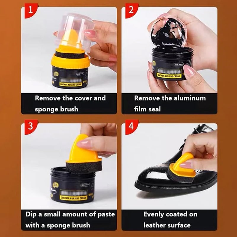 🔥Leder Reparatie Crème & Schoenpoets – Professioneel Kleurherstel, Sneldrogend & Veelzijdig