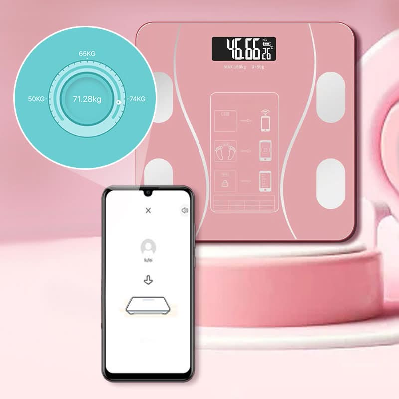 🏅Slimme Digitale Weegschaal: Vol Lichaamsanalyse & Super Batterijduur!🏃‍
