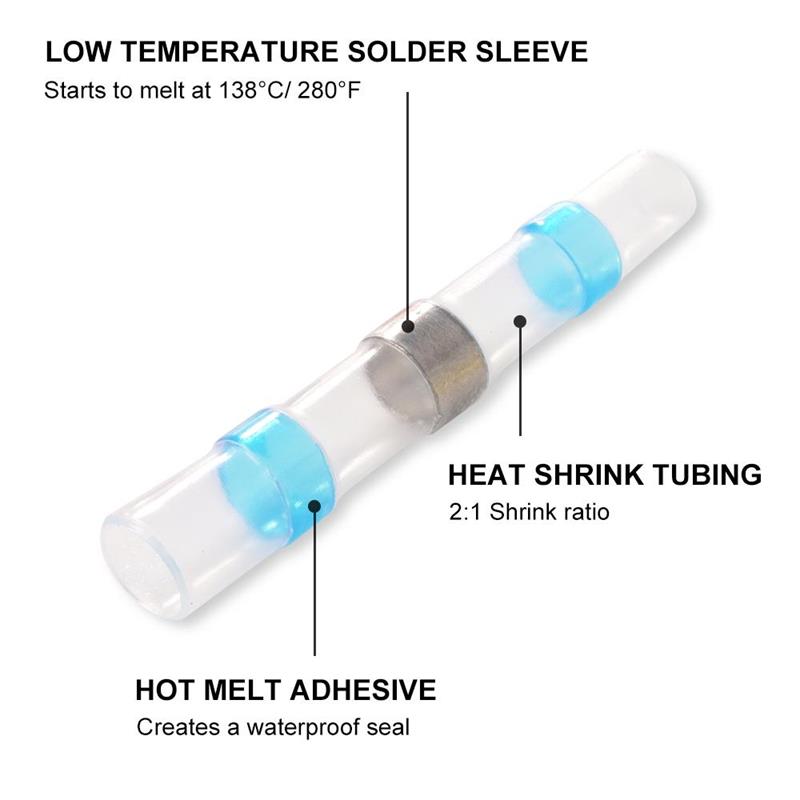 🔌 Waterdichte Soldeer Connectoren Set (IP67) | Draden Verbinden Zonder Soldeerbout
