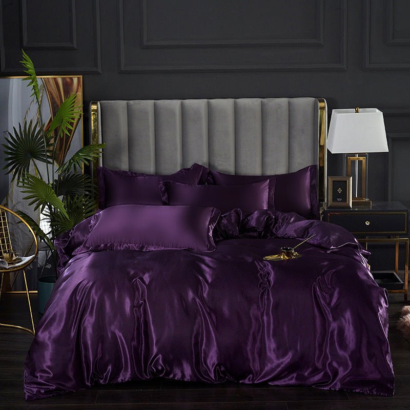🛏️ Luxe beddengoedset van 4-delig uit pure moerbeizijde