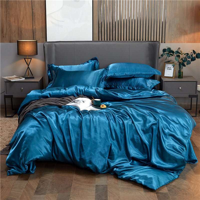 🛏️ Luxe beddengoedset van 4-delig uit pure moerbeizijde