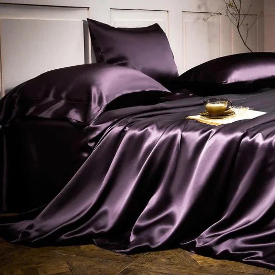 🛏️ Luxe beddengoedset van 4-delig uit pure moerbeizijde