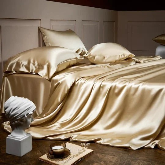 🛏️ Luxe beddengoedset van 4-delig uit pure moerbeizijde