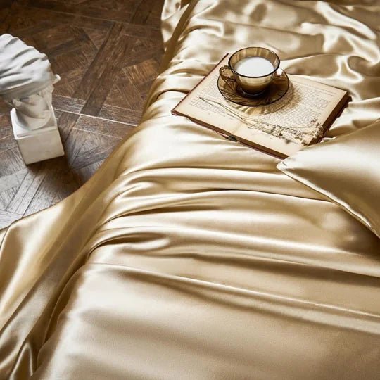 🛏️ Luxe beddengoedset van 4-delig uit pure moerbeizijde