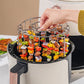🍢Netherlshop™ Spieshouder voor Airfryer – RVS Grillrek voor Vlees, Groenten, Garnalen & Kippenvleugels