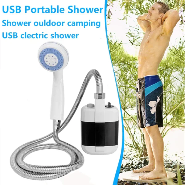 Draagbare Campingdouche met Instelbare Waterstroom – Voor Gemakkelijke en Handige Reiniging in de Buitenlucht!