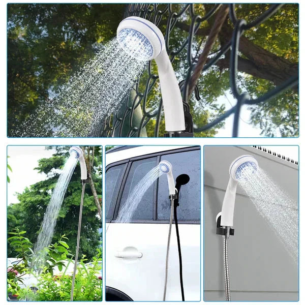 Draagbare Campingdouche met Instelbare Waterstroom – Voor Gemakkelijke en Handige Reiniging in de Buitenlucht!