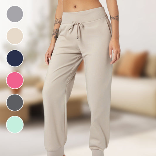 👖50% KORTING! 🔥Cropped joggingbroek met trekkoord in de taille – Zachte polyester, capri-lengte & zijzakken (6 kleuren, S–3XL) 👖🌸