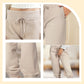 👖50% KORTING! 🔥Cropped joggingbroek met trekkoord in de taille – Zachte polyester, capri-lengte & zijzakken (6 kleuren, S–3XL) 👖🌸