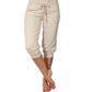 👖50% KORTING! 🔥Cropped joggingbroek met trekkoord in de taille – Zachte polyester, capri-lengte & zijzakken (6 kleuren, S–3XL) 👖🌸