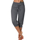 👖50% KORTING! 🔥Cropped joggingbroek met trekkoord in de taille – Zachte polyester, capri-lengte & zijzakken (6 kleuren, S–3XL) 👖🌸
