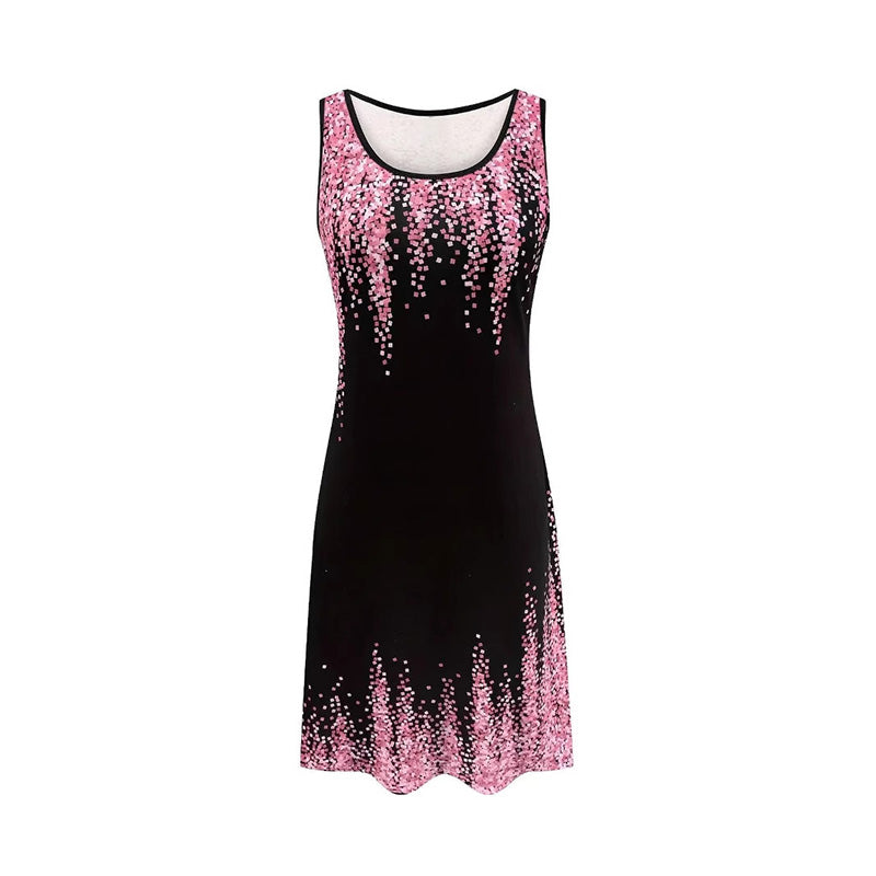 ⏳Tijdgebonden Speciaal⏰ Modieuze Mouwloze Mini-jurk met print voor vrouwen