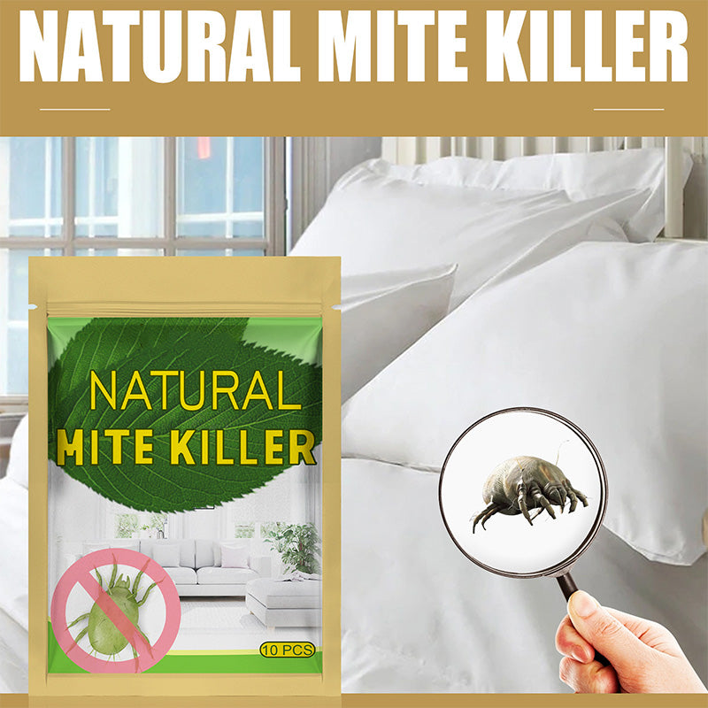 🛡️ Het nummer 1 natuurlijke zakje tegen mijten in de VS – Goedgekeurd door Allergy US • 100% chemicaliënvrij • Veilig voor baby’s, huisdieren en mensen met astma 🛏️✨