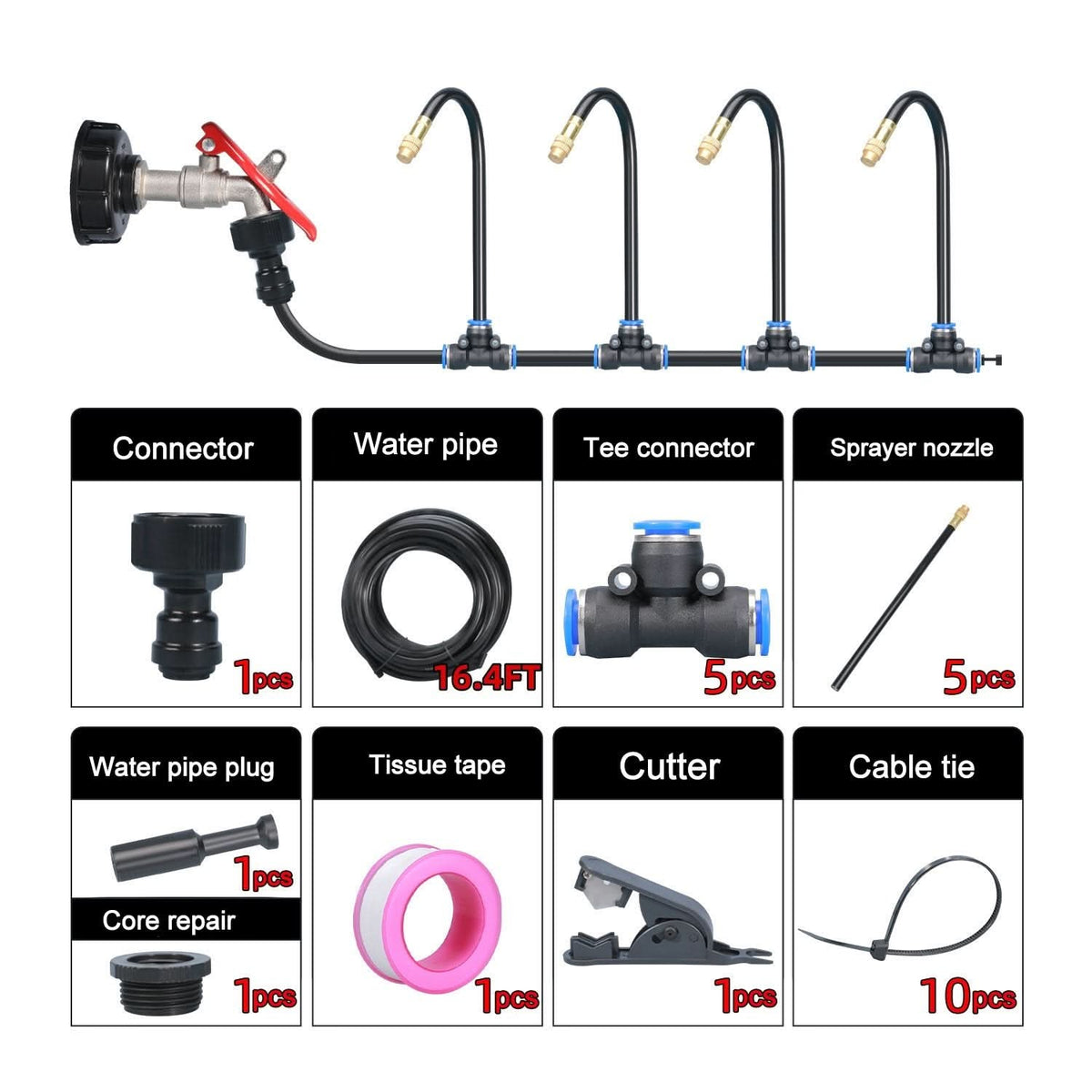 🔥Zomeraanbieding 50% KORTING🚿360° Gebogen Automatisch Tuinberegeningssysteem