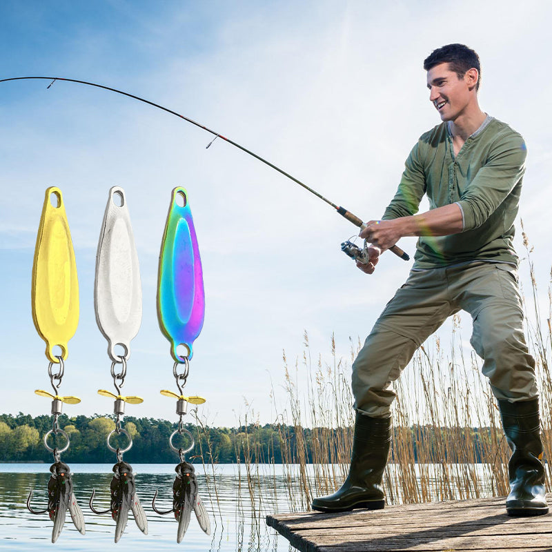 🎣 50% KORTING! ✨ Metalen Propeller Kunstaas – Vislokkend & Duurzaam ✨