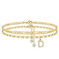 💕Gelaagde Gouden Enkelband voor Vrouwen