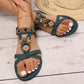 👡 TIJDELIJKE AANBIEDING: 50% KORTING! 🌸 Platte sandalen met ronde neus voor dames – Ademend, verstelbaar, bohemien-charm ✨