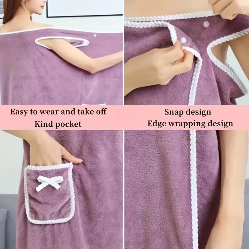 💖Perfektes Geschenk – saugfähiges Badetuch aus Korallenfleece🌸