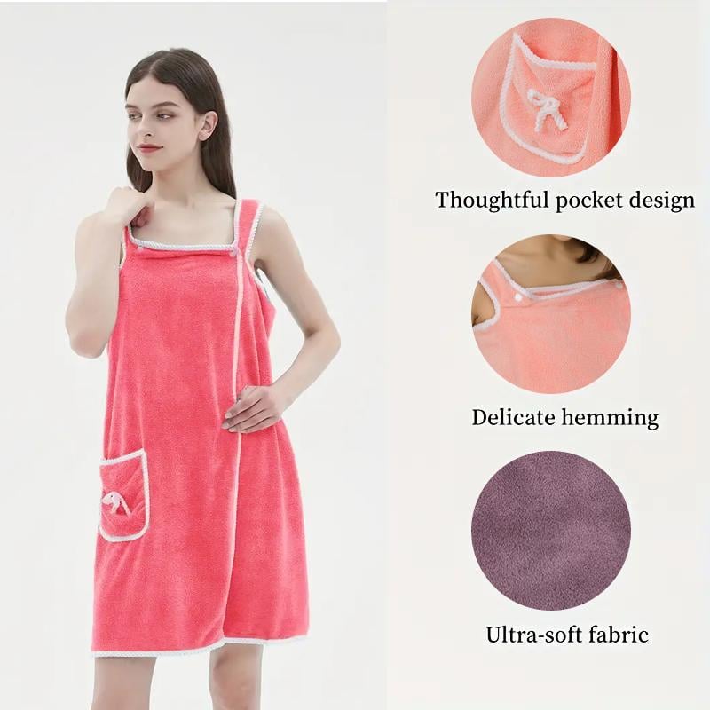 💖Perfektes Geschenk – saugfähiges Badetuch aus Korallenfleece🌸