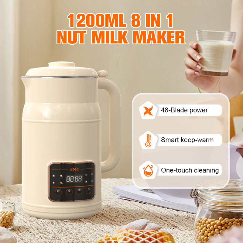 🥛 Automatische keukenmachine voor sojamelk – 4–5 personen, zonder koken en filteren, multifunctioneel en compact