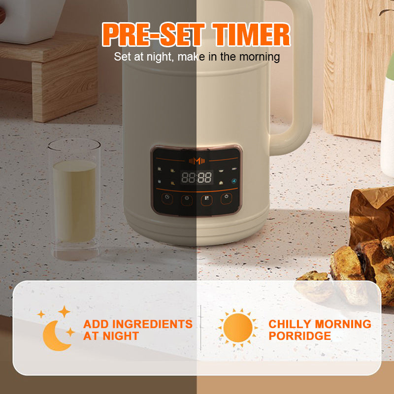 🥛 Automatische keukenmachine voor sojamelk – 4–5 personen, zonder koken en filteren, multifunctioneel en compact