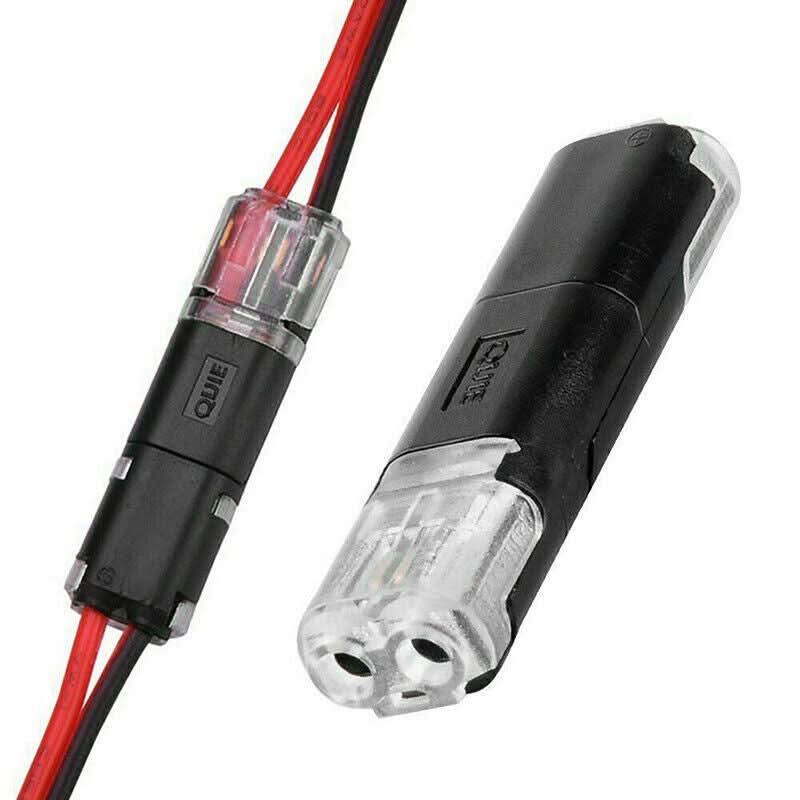 Dubbele Draadstekker met Vergrendelingsgesp - 50/100 Stuks Push-in Connector 0,08-2,5mm²