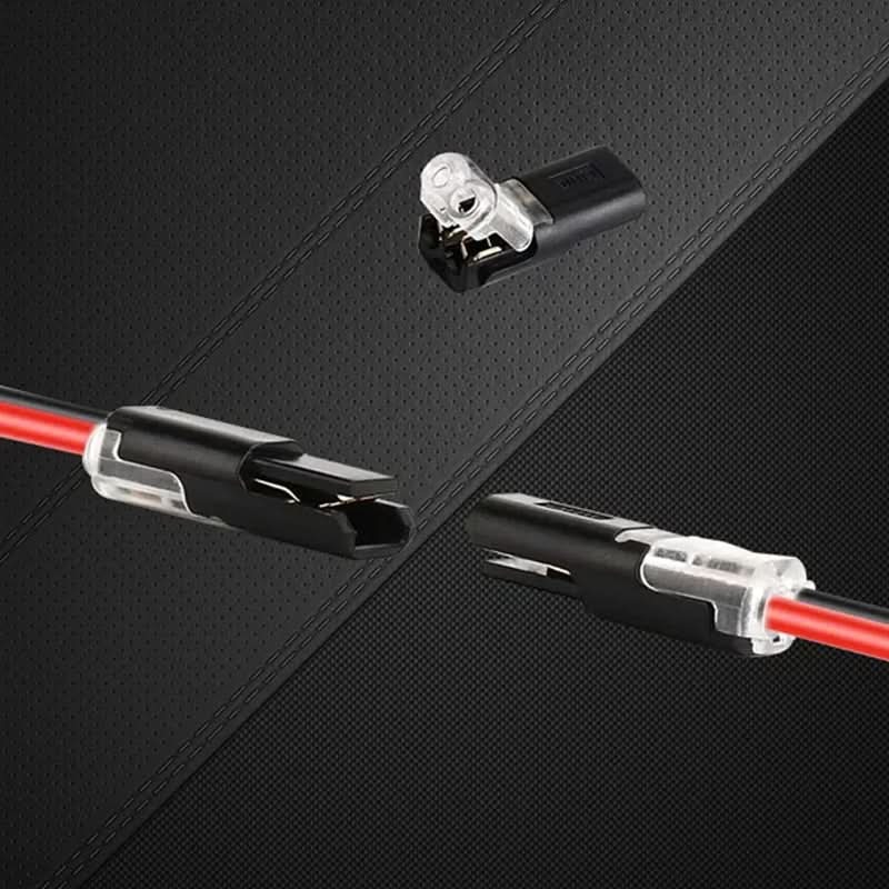 Dubbele Draadstekker met Vergrendelingsgesp - 50/100 Stuks Push-in Connector 0,08-2,5mm²