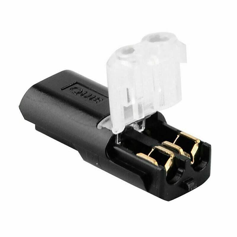 Dubbele Draadstekker met Vergrendelingsgesp - 50/100 Stuks Push-in Connector 0,08-2,5mm²