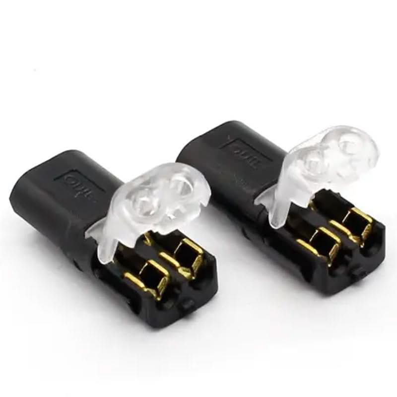 Dubbele Draadstekker met Vergrendelingsgesp - 50/100 Stuks Push-in Connector 0,08-2,5mm²