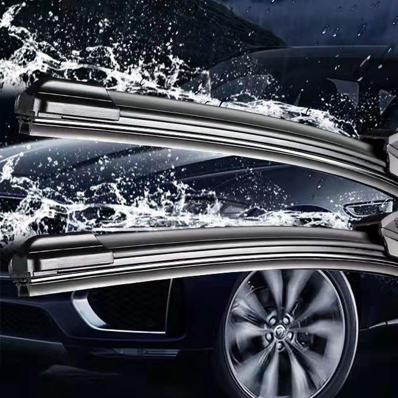 🚗Multifunctionele dubbel rubberen strip ruitenwisser zonder frame