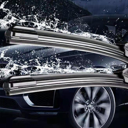 🚗Multifunctionele dubbel rubberen strip ruitenwisser zonder frame