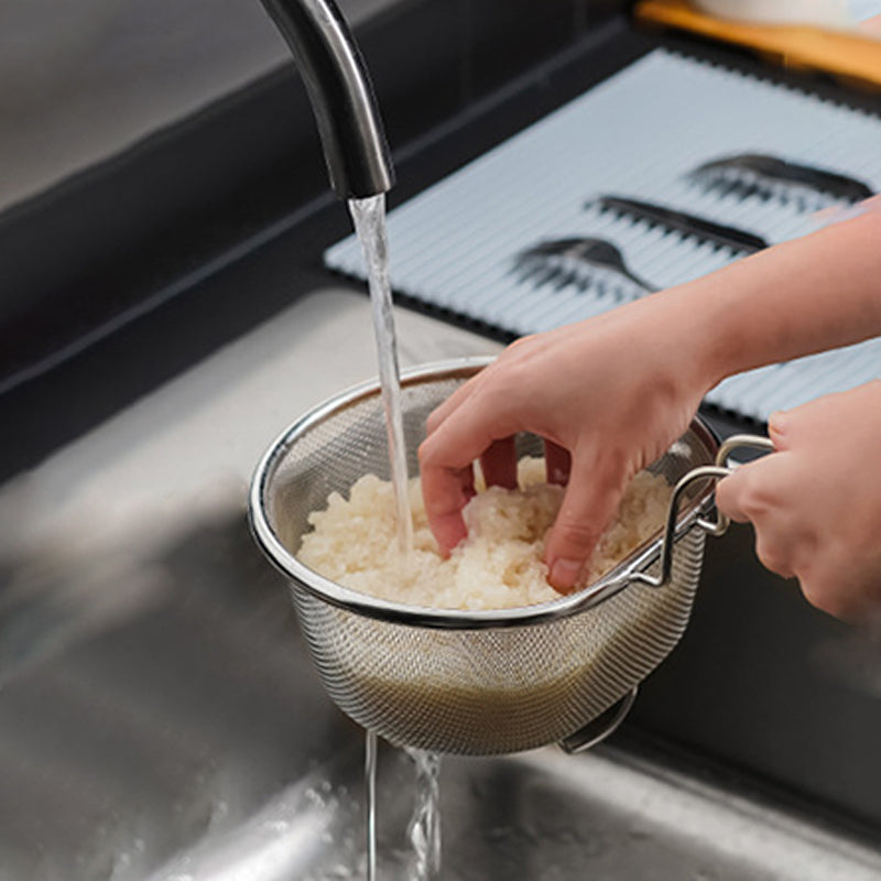 🥄 Roestvrijstalen zeef met handvat