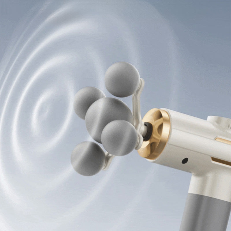 💆‍♀️💥 50% KORTING! Nooit meer stijve spieren of dure massages! Dit fluisterstille massagepistool met 16.800 trillingen/min en 8 koppen masseert 40 mm diep – professioneel resultaat, gewoon thuis!