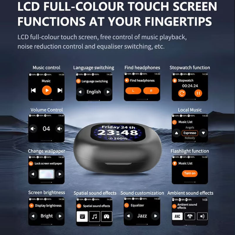 ✨Echt Krachtige Bluetooth 5.4 Open-Oor Oordopjes (IPX5 Waterdicht)!