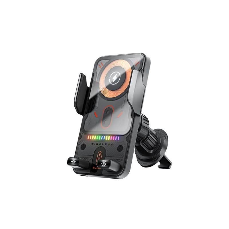 🙌Slimme 2-in-1 telefoonhouder voor in de auto met draaifunctie en draadloze oplader