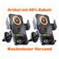 🙌Slimme 2-in-1 telefoonhouder voor in de auto met draaifunctie en draadloze oplader
