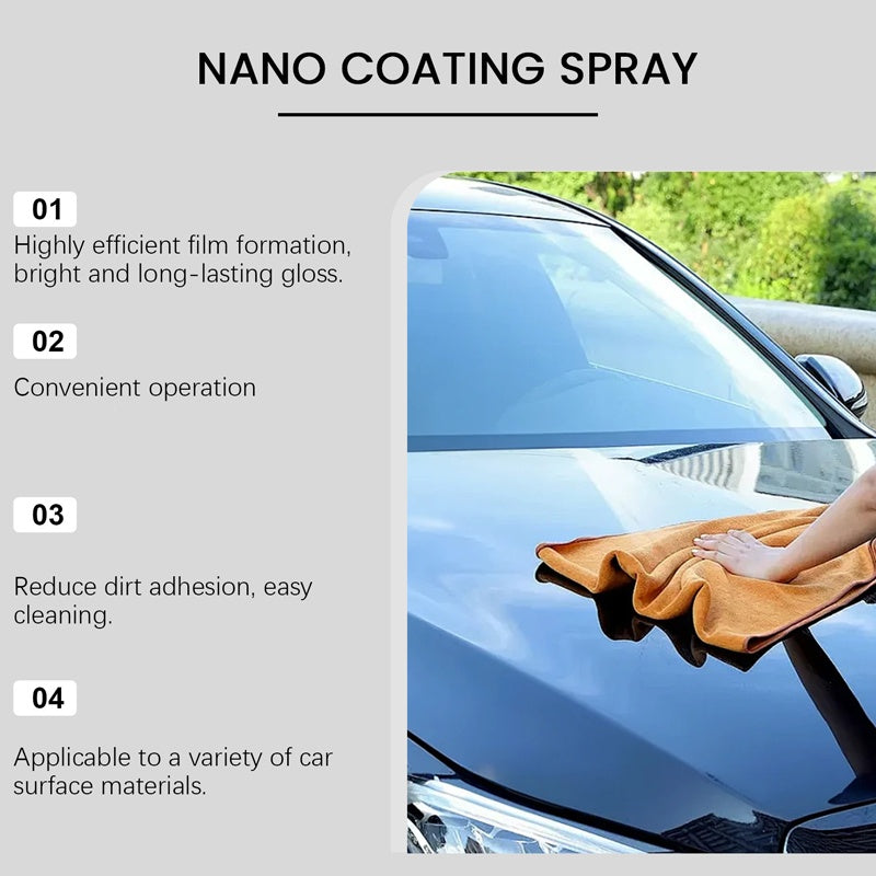 🚗Effectieve polijstspray voor auto met doek💧