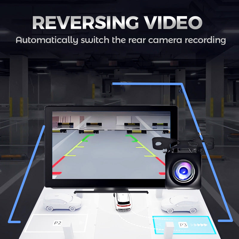 🚗Slimme draadloze dashcam met touchscreen✨