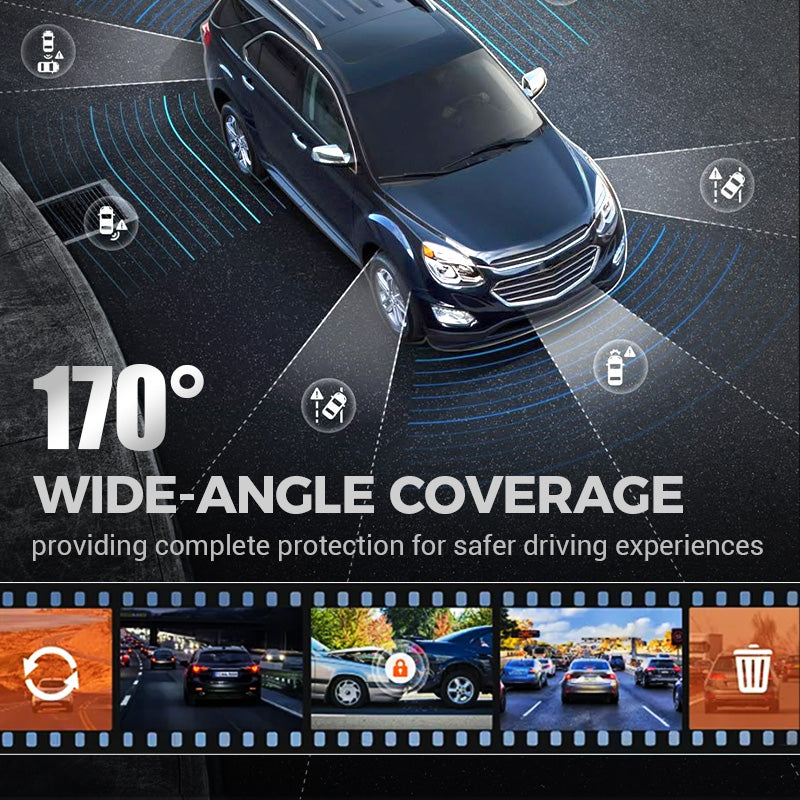 🚗Slimme draadloze dashcam met touchscreen✨