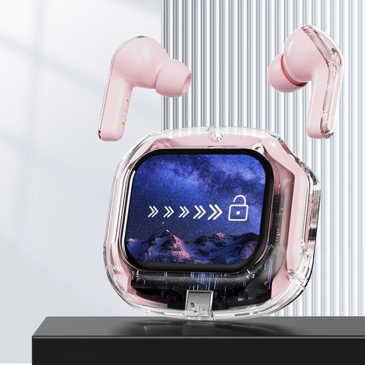 🎧Draadloze Bluetooth 5.4 oordopjes met volledig kleurentouchscreen en ruisonderdrukking✨