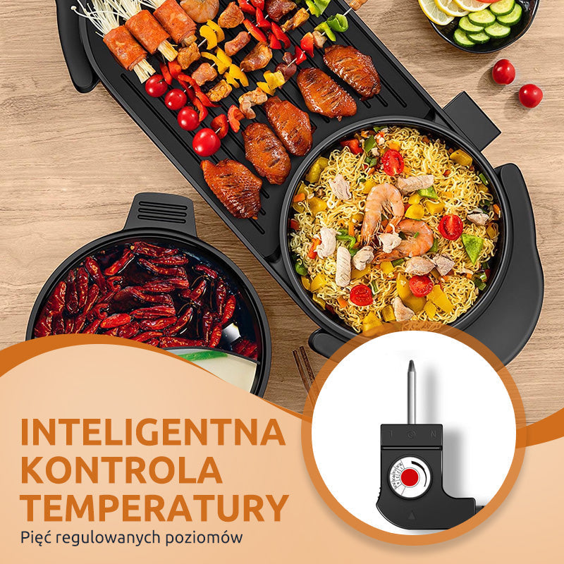🍳Multifunctionele pan met grill en hotpot🔥